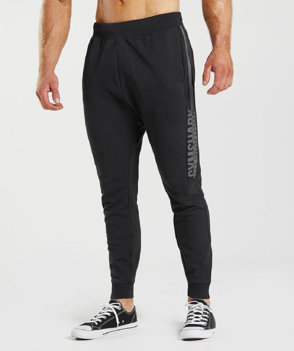 Pantalones Jogger Gymshark Bold React Hombre Negras | CO 3748KOR